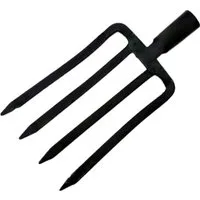 TRIZERATOP Gartenhacke Spatengabel, Mistgabel Rodegabel 4 Zinken 22x50cm ohne Stiel