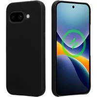 kwmobile Handyhülle Hülle für Google Pixel 9a - Case MagSafe kompatibel, Handyhülle Kunststoff - Rutschfestes Cover Schwarz