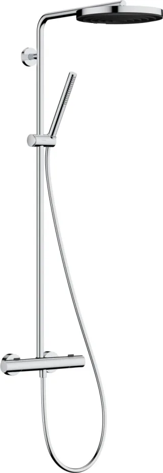 Hansgrohe Showerpipe Pulsify S Puro 260 1jet Brausethermostat Aufputz chrom, 24222000 24222000