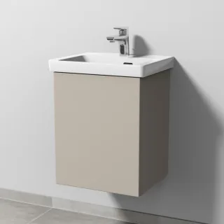 Sanipa 3way Waschtischunterbau zu Villeroy & Boch Subway 3.0 Waschtisch mit 1 Tür, Kaschmir-Matt SP8421U