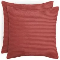 Blumtal Kissenhülle 2er Set Kissenbezug 40x40 cm– Kord Bezug, (2 Stück), weiche Cord Kissenbezüge mit verstecktem Reißverschluss