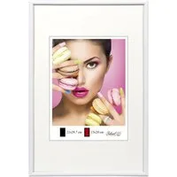 IDEAL TREND Bilderrahmen Photo Style Kunststoff Bilderrahmen Fotorahmen Wanddeko Collage Foto P, für 1 Bilder (1 St), Hochwertiger Kunststoffrahmen halbrunde Leiste Echtglas MDF-Rückwand
