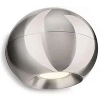 Philips Wandleuchte Kugelförmige LED Wandleuchte Ledino mattchrom, LED