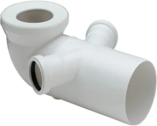 Viega WC Anschlussbogen 90 Grad 3811.3 in 50mm Kunststoff weiss 191801