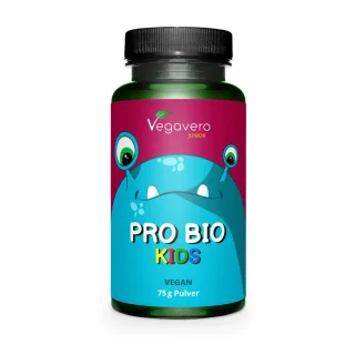 Vegavero Pro Bio Kids | 75 g Pulver | 10 Mrd. Kulturen aus 5 Bakterienstämmen | mit Inulin aus Bio-Agave | vegan