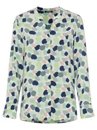 Olsen - Blouse Woven Long Sleeves salvia green - Gr. - 38