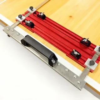 Multifunction Cutting Machine Fence 7mm Aluminum Base 3mm Stainless Steel 342x93x7mm Detachable Quick Release 3mm Blade