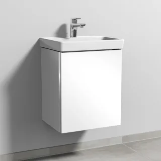 Sanipa 3way Waschtischunterbau zu Villeroy & Boch Avento Waschtisch mit 1 Tür, Weiß-Glanz BS61978