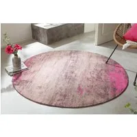 riess-ambiente Teppich MODERN ART 150cm beige pink, rund, Höhe: 10 mm, Vintage · Schlafzimmer · Wohnzimmer · Flur