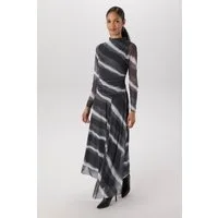 Aniston SELECTED Maxikleid In Mesh-Qualiät und transparenten Ärmeln - NEUE KOLLEKTION
