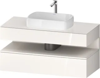 Duravit Qatego Konsolenwaschtischunterbau wandhängend Weiß Hochglanz 1200x550x600 mm - QA47320842200 QA4732084220010