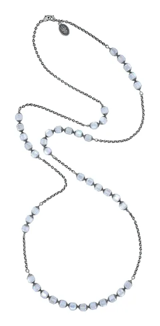 konplott - Kette - Crystal Snake blau