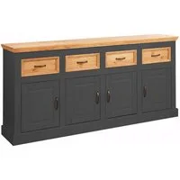 OTTO home Sideboard Selma, Kommode mit 4 Türen und 4 Schubkästen. Breite 192 cm