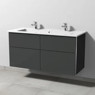 Sanipa 3way Keramik-Set Keramik-Waschtisch und Unterbau (BP329) BP3291B