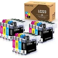 STAROVER für Brother LC223 223 XL MFC-J5320DW J480DW J4420DW Tintenpatrone (12-tlg)