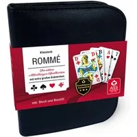 Cartamundi Spiel Senioren Rommé im Lederetui