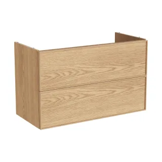 VitrA New Metropole Edge Waschtischunterschrank mit 2 Vollauszügen 98 x 46 x 60 cm (BxTxH),67356 67356