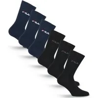 Fila Socken UNISEX LIFESTYLE PLAIN SOCKS (6-Paar, 6 Paar) mit eingestrickem Logo