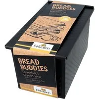 RBV Birkmann Brotbackform Toastbrot Backform 21cm mit Deckel schwarz Bread Buddies, (1-tlg), Toastbrot Backform