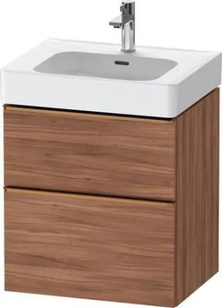 Duravit D-Neo Waschtischunterbau wandhängend Nussbaum Matt 584x452x625 mm - DE4376004790000 DE4376004790000
