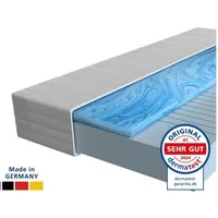Gelschaummatratze 7-Zonen Gel-Matratze, Hochwertige Matratze mit Memory Foam, Gelschaum, AM Qualitätsmatratzen, 20 cm hoch, 90x200 cm