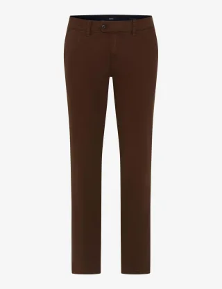 Eurex Herren Flatfronthose Style JIM, dunkelbraun, Gr. 60
