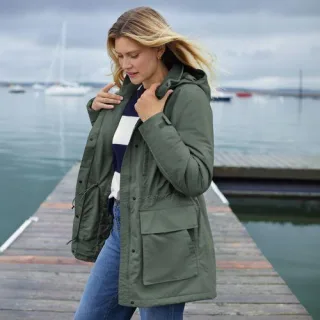 Wasserdichter Parka SQUALL, Damen,  Grün, Nylon, by Lands' End