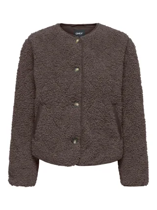 ONLY - ONLINES TEDDY JACKET CC OTW Chocolate Martini - Gr. - XL