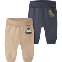 Name It Sweathose NBMVONNE 2P SWEAT PANT BOX BRU (Packung, 2-tlg) Baumwollmischung, regular fit
