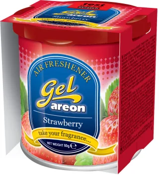 2x Original Areon Gel CAN Auto Duftdose Duftbaum Lufterfrischer DECKEL Erdbeere