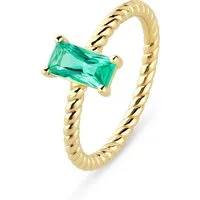 CHRIST Silberring CHRIST Damen-Ring 925er Silber, recycelt Farbstein