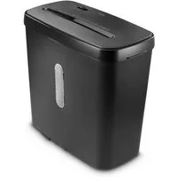 Hama Aktenvernichter Aktenvernichter Partikelschnitt (Papier + Plastik, Korb, 5 Blatt, P4), Mit Papierkorb, 4 x 39 mm Schnitzel, Automatik, Rücklauf