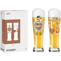 Ritzenhoff Bierglas Ritzenhoff Brauchzeit Weizen 2er-Set F26, Kristallglas