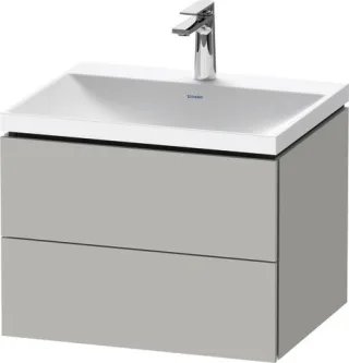 Duravit L-Cube c-shaped Set wandhängend Betongrau Matt 600x480x480 mm - LC6950O07070000 LC6950O07070000