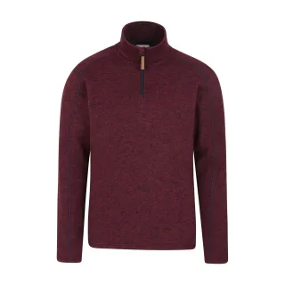 Mountain Warehouse Herren Idris II Half Zip Fleece Top (dunkelrot)