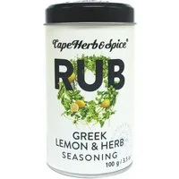 Cape Herb and Spice Gewürz, Cape Herb and Spice Rub Greek Lemon and Oregano Gewürzmischung 100g
