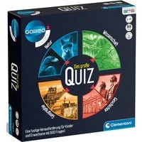 Clementoni® Spiel Galileo, Das große Quiz, Wissensspiel, Made in Europe