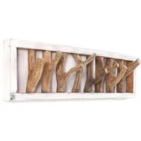 DESIGN DELIGHTS Wandgarderobe WANDGARDEROBE TREIBHOLZ UNIKAT, 80x22cm (BxH), Garderobe, Hakenleiste