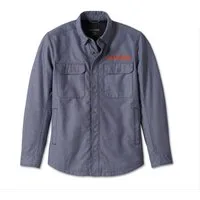 HARLEY-DAVIDSON Motorradjacke Herren Operative Riding Heather Shirt Motorrad Hemd Biker Jacke Vorgeformte Ärmel. Einstellbare Druckknopfbündchen.