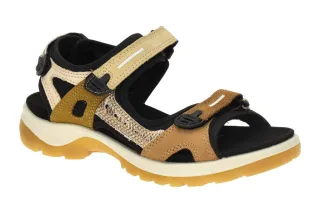 Ecco 069563 OFFROAD Yucatan Damen Sandale braun Multicolor Gummisohle
