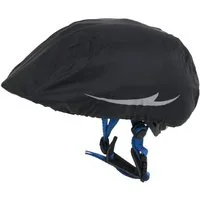 FISCHER Fahrrad Fahrradhelmüberzug Regenschutz für Fahrradhelm Universell Schwarz, Universell