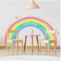Montegoni Wandsticker XXL Wandtattoo für Kinderzimmer, Abnehmbar, wiederverwendbar, wasserdicht und einfache Peel-Anwendung.