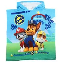 PAW PATROL Badeponcho Kinder Poncho Jungen + Mädchen Bademantel Schwimmponcho, Kapuze