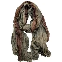 Blusmart Modeschal Leinen-Schal mit Ombre-Batik- und Faltenmuster, (Warm und stylisch, Retro-ethnischer Baumwoll), Für Damen als Schal oder Umhang