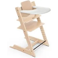 Stokke Hochstuhl Tripp Trapp Hochstuhl mit Baby set und Stokke Tray, für Kinder im Alter von 6-36 Monaten