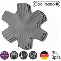 Coolinato Pfannenschoner Set 3tlg Silikon Pfannenschutz, 3-tlg.