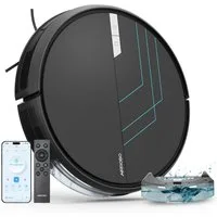 AIRROBO Nass-Trocken-Saugroboter Saugroboter mit Wischfunktion, 4000 Pa starke Saugkraft, 3-in-1 Kehren & Saugen & Wischen, intelligente Gyroskop-Navigation, Unterstützt WLAN/App/Sprachsteuerung, für Tierhaare & Hartböden