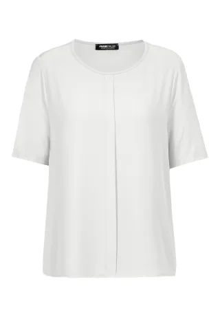 FRANK WALDER - Blusenshirt NOS mit Mittelnaht-Detail ecru - Gr. - 44