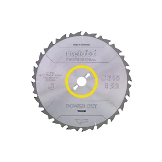 Metabo Sägeblatt power cut wood professional FZ 22° - 628015000