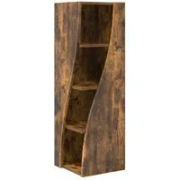 vidaXL Eckschrank Eckschrank 32x32x102cm Holzwerkstoff Geräucherte Eiche (1-St)
